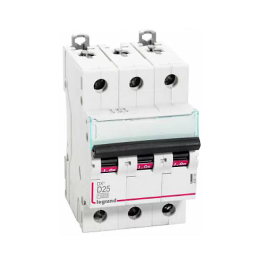Legrand DX³ MCB 25A Triple Pole D Curve 415V – 408764