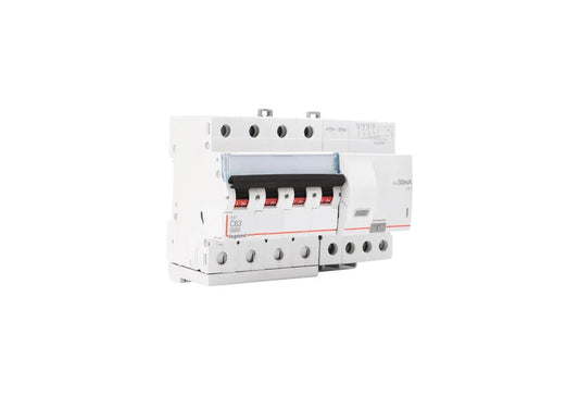 Legrand DX³ RCBO Four Pole 415V AC Type 30mA 32A (7 Modules) 411367