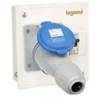 Legrand Ekinox³ P17 Tempra Plug & Socket DB – 16A 2P+E-DP2 #IK08 – 507860