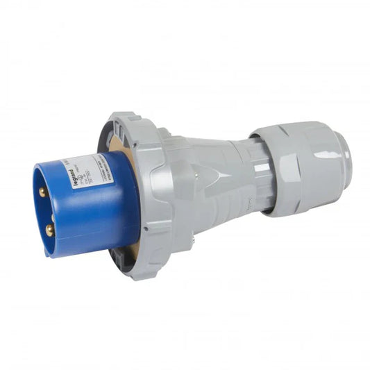 Legrand Straight Plug 63A 2P+E 230V IP67 Industrial Plug (Cat No. 555524)