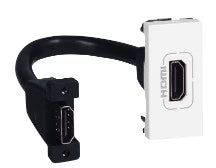 Legrand Arteor Pre-Terminated HDMI 1.4 Socket 1 Module White – Cat No. 572096