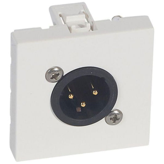 Legrand Arteor Audio Video Male XLR Jack 2 Module Wall Socket (Cat No. 572277)