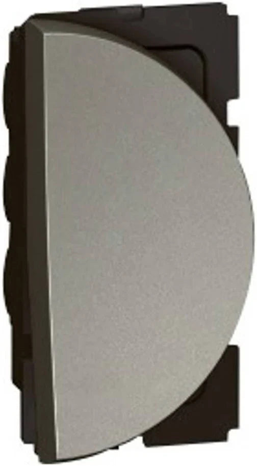 Legrand Arteor Switch 6A 1 Way Round Right 230V AC 1 Module – Magnesium (Cat No. 573351)