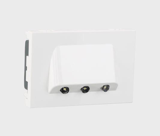 Legrand Arteor - Skirting Light with LED 230V 3 Module (Square White Mechanism)