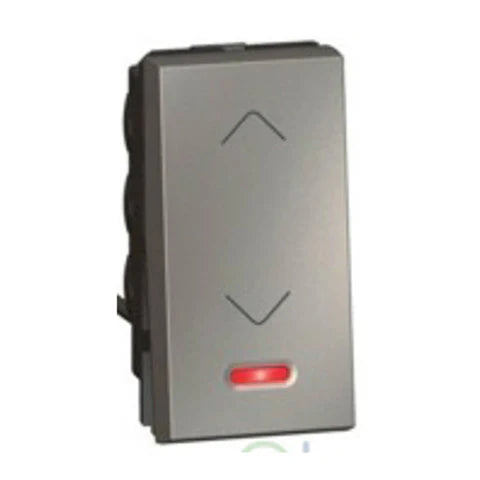 Legrand Arteor - 20A Switch SP 2 Way with Indicator 1 Module (Square Magnesium Mechanism)