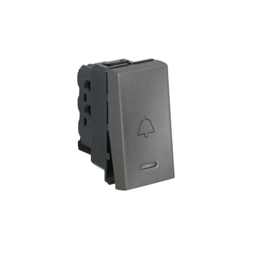 Legrand Arteor - 6A Bell Push SP 1 Way with Indicator 1 Module (Square Magnesium Mechanism)