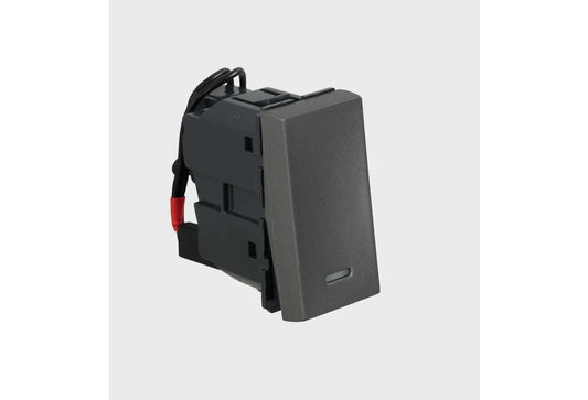 Legrand Arteor - 25A Switch 1 Way with Indicator 1 Module (Square Magnesium Mechanism)