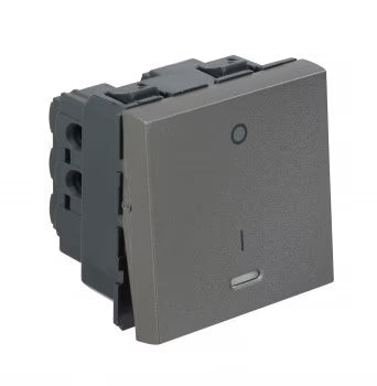Legrand Arteor - 20A Switch DP 1 Way with Indicator 2 Module (Square Magnesium Mechanism)