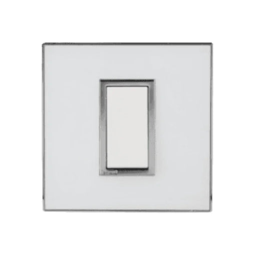 Legrand Arteor Cover Plate - 1 Module, Mirror White (Overmoulded Frame) 575704