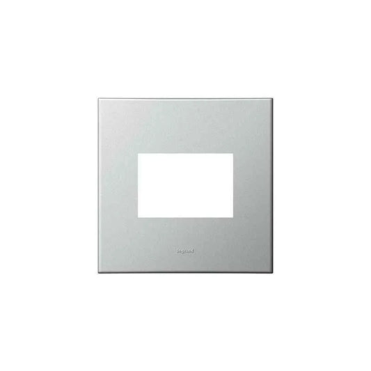 Legrand Arteor Cover Plate - 2 Module, Mirror White (Overmoulded Frame) 575714