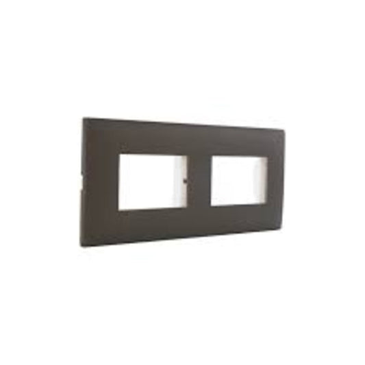 Legrand Arteor Cover Plate - 6 Module, Dark Bronze (Overmoulded Frame) 575837