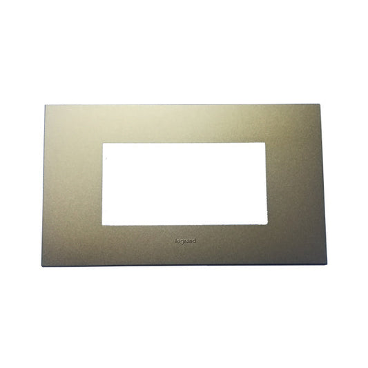 Legrand Arteor Cover Plate - 2x4 Module, Dark Bronze (Overmoulded Frame) 575839