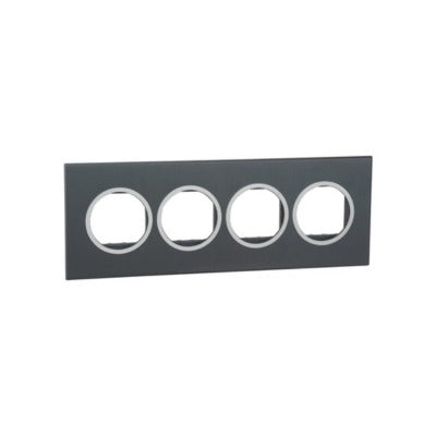 Legrand Arteor Plate 6 Module Round Graphite – Cat No. 575932