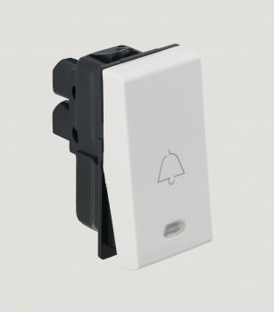 Legrand Myrius 6A Bell Push with Indicator 1Module White - 673021