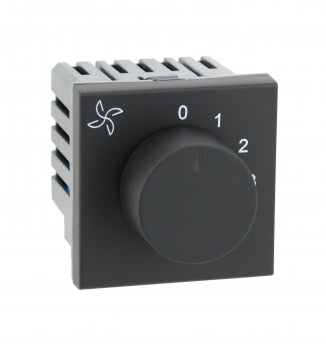 Legrand Myrius Fan Regulator 100W 2Module Black - 673129
