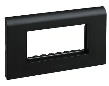 Legrand Myrius Plate+Frame 4Module Black - 673224
