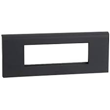 Legrand Myrius Plate+Frame 6Module Black - 673226