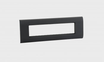 Legrand Myrius New Black Plate+Frame 8Module (H) - 673288