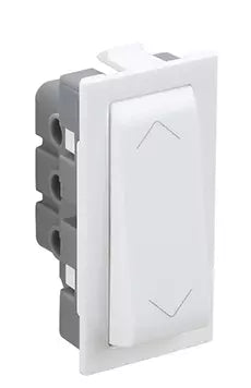 Legrand Britzy 16A Switch - SP - 1 Way - 1 Module White Mechanism 673411