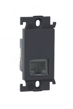 Legrand Mylinc Rj-45 Socket Cat-6 with Shutter 1Module Matt Grey - 676340