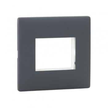 Legrand Mylinc Plate Matt Grey 2Module - 676351