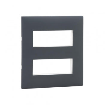 Legrand Mylinc (S) Plate Matt Grey 8Module (4x2)- 676356