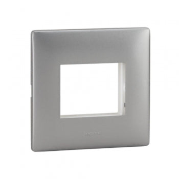 Legrand Mylinc PLATE SILVER ALU. 2Module - 676381