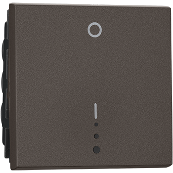 Legrand Myrius NEXTGEN 20A DP SWITCH with Indicator 1Way 2Module Charcoal Grey - 679414