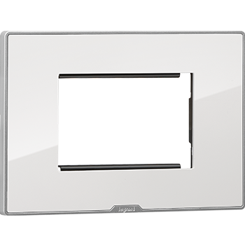 Legrand Myrius NEXTGEN PLATE+FRAME ICE WHITE 3Module - 679523