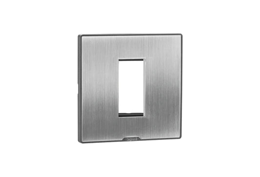 Legrand Myrius Cover Plate with Support Frame – 1 Module – Sonic Silver 679581