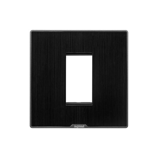 Legrand Myrius Cover Plate with Support Frame – 1 Module – Dark Fade 679601