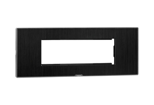 Legrand Myrius Cover Plate with Support Frame – 6 Module – Dark Fade 679606