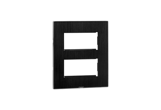 Legrand Myrius Cover Plate with Support Frame – 2×4 Module – Dark Fade 679609