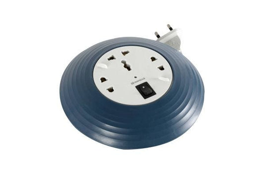 Havells Cosmo Reel 3+1 Surge & SpikeGuard 5m 6A AHEXXXU065 | Round Flexbox with 3 Multipurpose Sockets