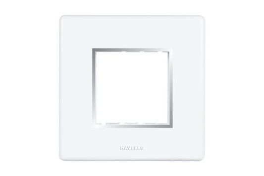 Havells Fabio Frameio 2M Front Plate AHFPLBWV02 | Chrome Finish Bezel with Slim Sturdy Design