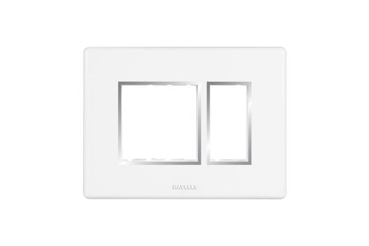 Havells Fabio Frameio 3M Front Plate AHFPLBWV03 | Chrome Finish Bezel with Slim Sturdy Design