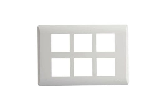 Havells Coral 12M Cover Plate AHLPLCWV12 | Pure White Glossy Cover Frame