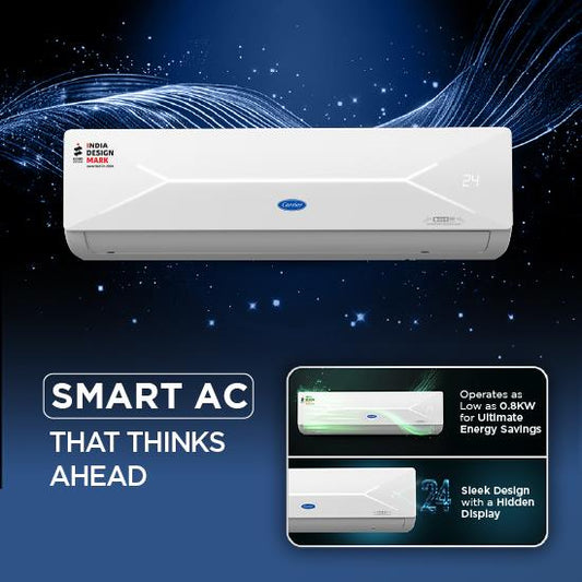 Carrier XCEL Lumo GXi 1 Ton 3 Star Alpha HybridJet Inverter R32 Split Air Conditioner CAI12CL3R36F0