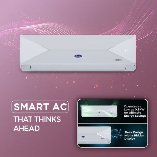 Carrier XPERT Edge GXi 1 Ton 3 Star Alpha HybridJet Inverter R32 Split Air Conditioner FlexiCool CAI12PE3R36F0