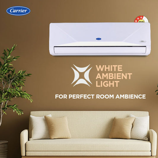 Carrier XCEED Lumo GXi Wi-Fi 2.0 1 Ton 3 Star Alpha HybridJet Inverter R32 Split Air Conditioner CAI12XM3R36W0