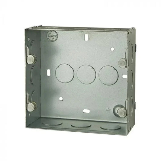 MKSR GI Metal Mounting Box – 8 Module Square (CB91208WM00)