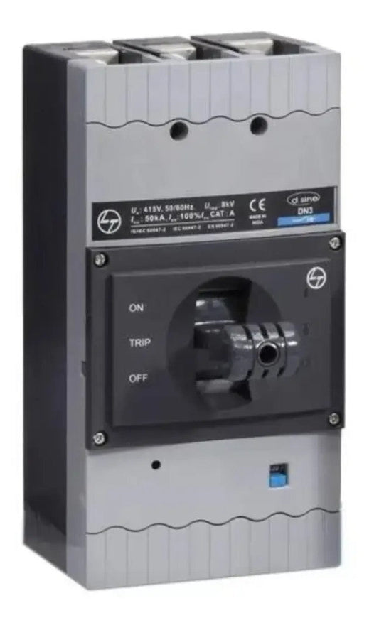 Lauritz Knudsen (Formerly L&T Switchgear Business) D-Sine DN3-400N MCCB 400A – 3 Pole Microprocessor Release MTX2.0 CM92075OOOOAG