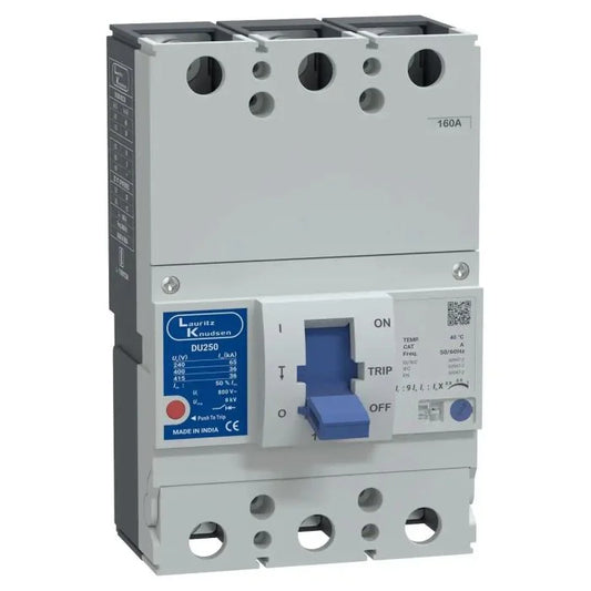 Lauritz Knudsen (Formerly L&T Switchgear Business) DU250 125–160A TP MCCB – 36kA, 3 Pole – CM98062OOOO