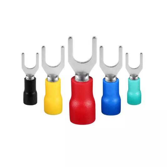 COMET Insulated Fork Terminals Pack of 200, 2.5–3.5 sq mm Electrical Connectors – CRSI-7928
