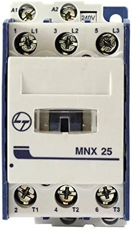 Lauritz Knudsen (Formerly L&T Switchgear Business) MNX 25 Contactor – 25A AC3, 45A AC1, Frame Size 2, 110V Coil – CS94110AOOO