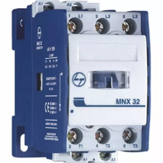 Lauritz Knudsen (Formerly L&T Switchgear Business) MNX 32 Contactor – 32A AC3, 55A AC1, Frame Size 2, 110V Coil – CS94111AOOO
