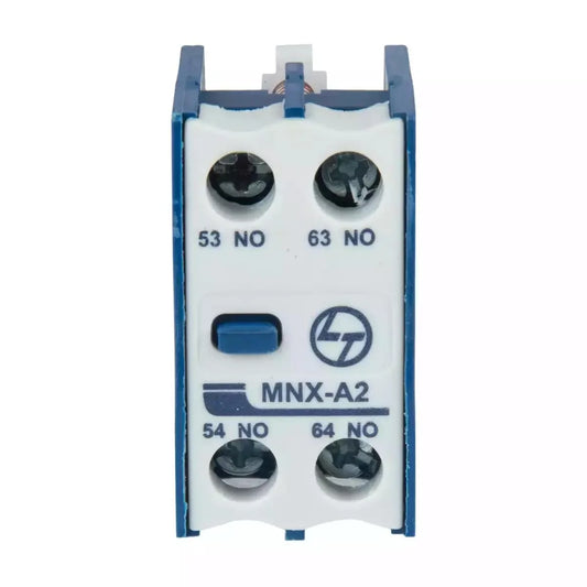 Lauritz Knudsen (Formerly L&T Switchgear Business) Add-On Auxiliary Contact Block MNX A2 2NO Front Mount – Cat No. CS94117OOOO