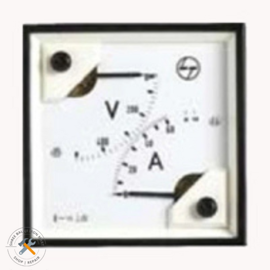 Lauritz Knudsen Volt-Ammeter 500V 60A – Panel Mount Measuring Instrument – SKU CS94817EOTO