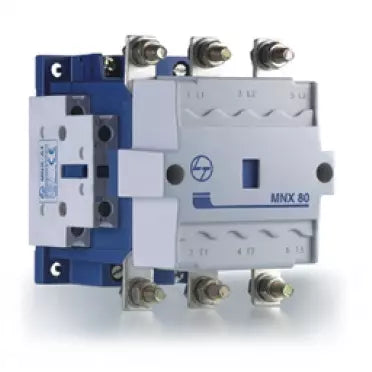 Lauritz Knudsen (Formerly L&T Switchgear Business) MNX 80 Contactor – 80A AC-3, Frame Size 3, 240V Coil, 3-Pole Power Contactor – CS97077BOOO