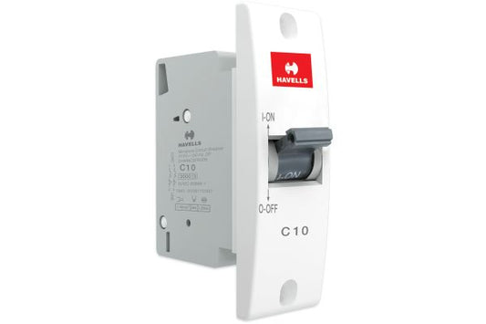 Havells Mini MCB SP 10A C Curve Single Pole DHMNCSPA010 | Domestic & Commercial Circuit Protection